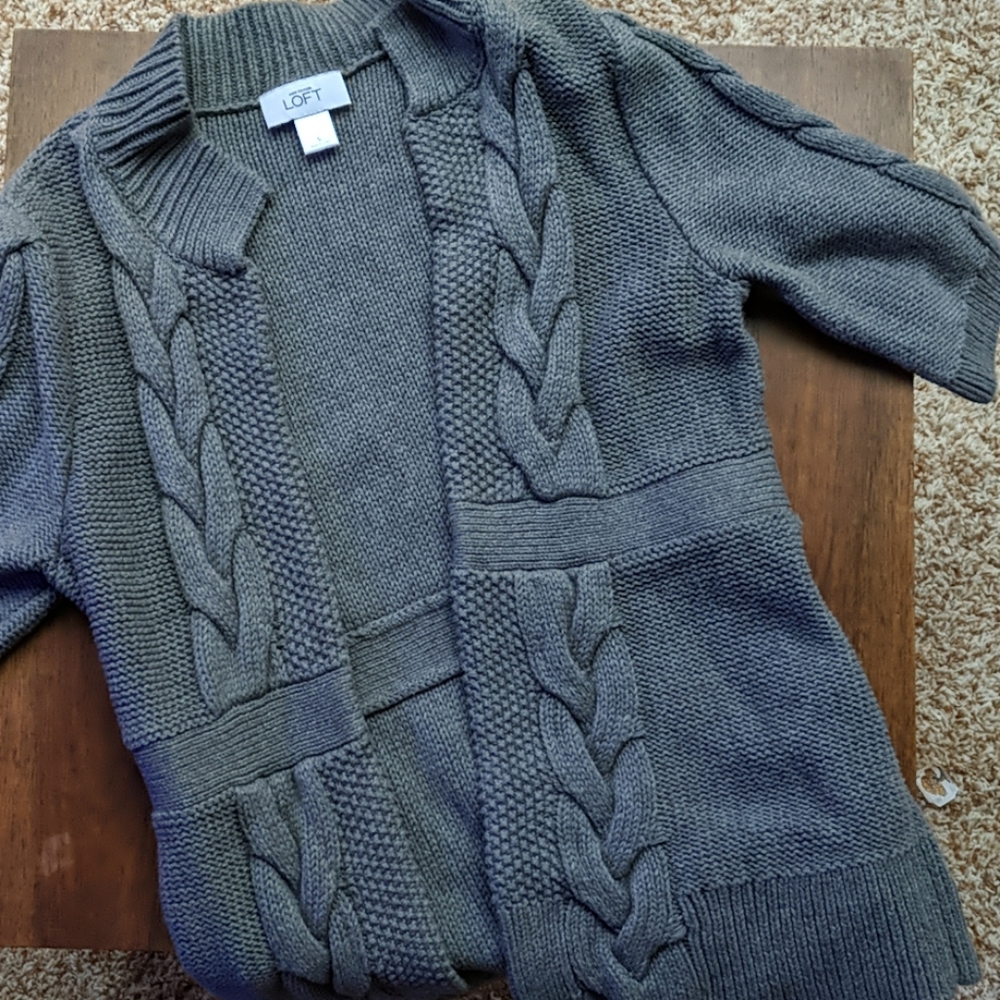 Loft cable knit sweater